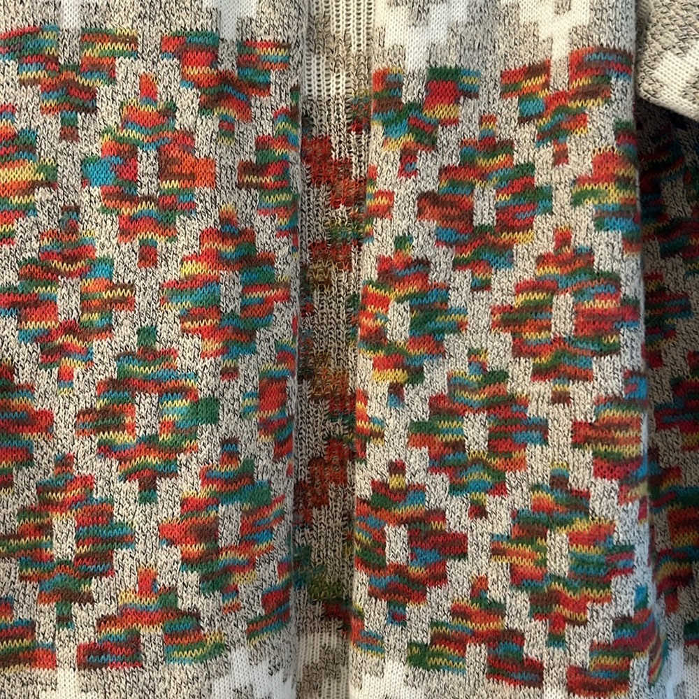 Long Cardigan with Aztec Pattern - Picture 2 of 8